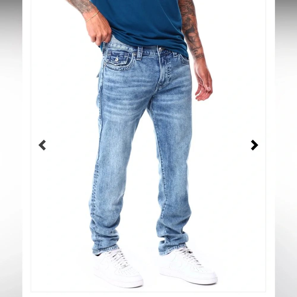 🔥LAST PAIR🔥💙TRUE RELIGION Rocco Sn Flap Relaxed Skinny Jean